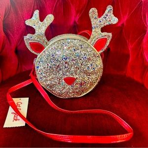 Reindeer Holiday Christmas Kids Purse ~ Cat and Jack New with Tags